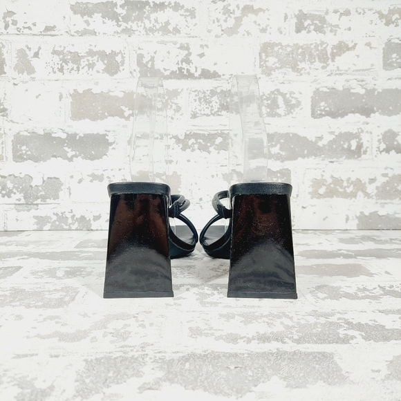 NEW Abound Austyn Black Tubular Strappy Square Open Toe Heeled Sandals H537 - Picture 5 of 10